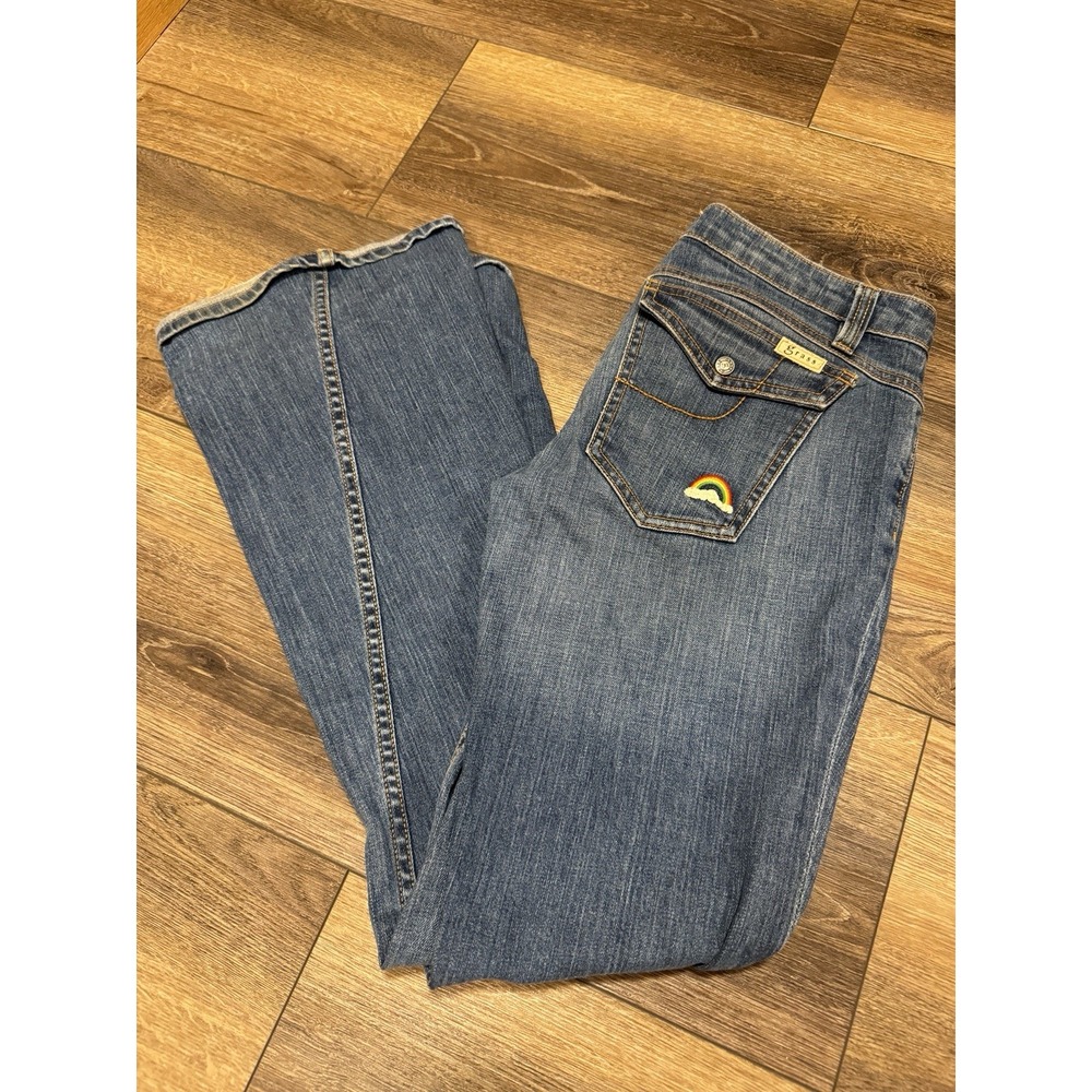 GRASS Los Angeles LA Womens‎ FLARE Denim JEANS BOOTCUT Size 30x33 Clean Stitched